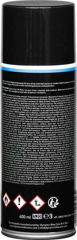 Hete verkoop π Dynamic Bike Care Dynamic Chain Cleaner High Pressure Spray 400ml - Kettingreiniger Spray Fiets π€© 4 Hete verkoop π Dynamic Bike Care Dynamic Chain Cleaner High Pressure Spray 400ml - Kettingreiniger Spray Fiets π€© - Afbeelding 2