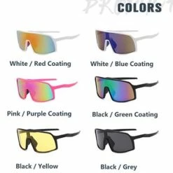 Nieuw 🎉 Garpex? Garpex Fietsbril - Sportbril - Polaroid Zonnebril - Zonnebril - Racefiets - Mountainbike - Motor - Wit Frame Rode Lens 👍 -MGO Leisure Wear winkel 310x840