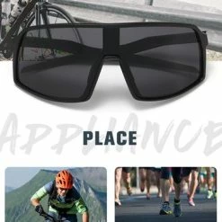 Nieuw 🎉 Garpex? Garpex Fietsbril - Sportbril - Polaroid Zonnebril - Zonnebril - Racefiets - Mountainbike - Motor - Wit Frame Rode Lens 👍 -MGO Leisure Wear winkel 376x840