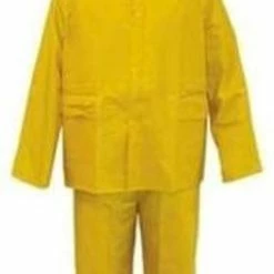 Korting 🎉 Merkloos Regenpak PVC-rayon Geel M 🥰