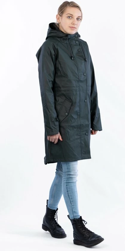 Nieuw 🔔 Ralka Regenjas Dames - Mizzle - Donkergroen - Maat 38 🤩 14 Nieuw 🔔 Ralka Regenjas Dames - Mizzle - Donkergroen - Maat 38 🤩 - Afbeelding 12