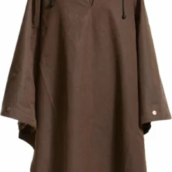 Beste Verkoop 😍 MGO Leisure Wear Wax Regenponcho Unisex - Bruin - One Size ⭐