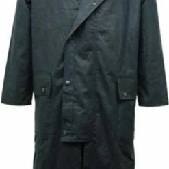 Beste deal 💯 JC Blue Navy Regenjas - Lange Wax Regenjas Heren - Maat M 🔔