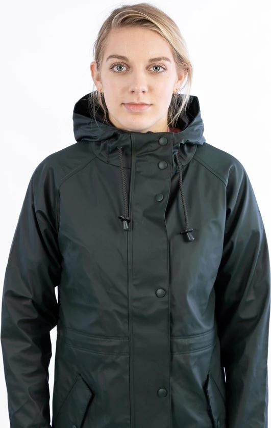 Nieuw 🔔 Ralka Regenjas Dames - Mizzle - Donkergroen - Maat 38 🤩 13 Nieuw 🔔 Ralka Regenjas Dames - Mizzle - Donkergroen - Maat 38 🤩 - Afbeelding 11