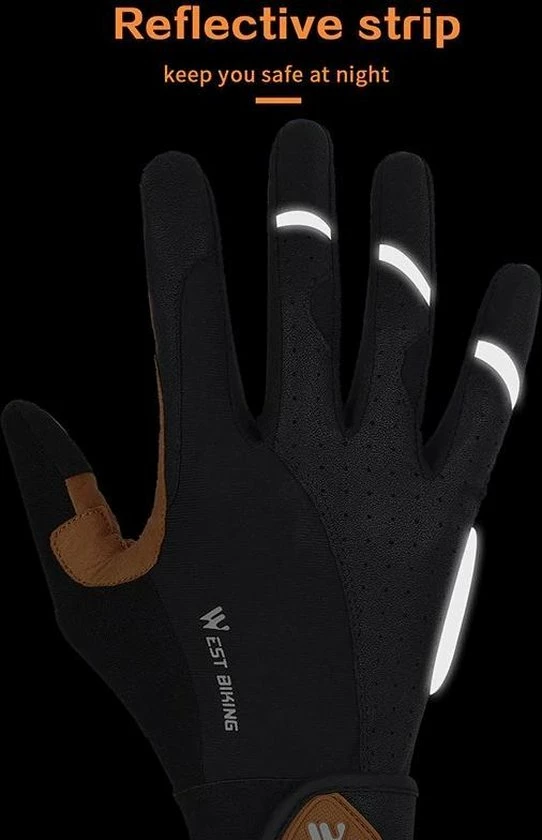 Flash-uitverkoop 🌟 Merkloos Fiets Handschoenen - Bruin - Heren - Dames - Unisex - Hand Schoenen - Mountainbike - Racefiets - Maat L 🎁 6 Flash-uitverkoop 🌟 Merkloos Fiets Handschoenen - Bruin - Heren - Dames - Unisex - Hand Schoenen - Mountainbike - Racefiets - Maat L 🎁 - Afbeelding 4