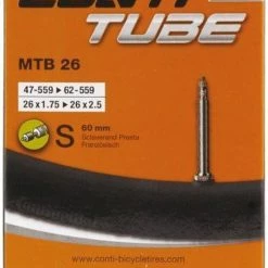 Goedkoopste ❤️ Continental Binnenband Mtb Fv 60 Mm 26x1.75/2.50 Rubber Zwart 🔥 -MGO Leisure Wear winkel 543x840