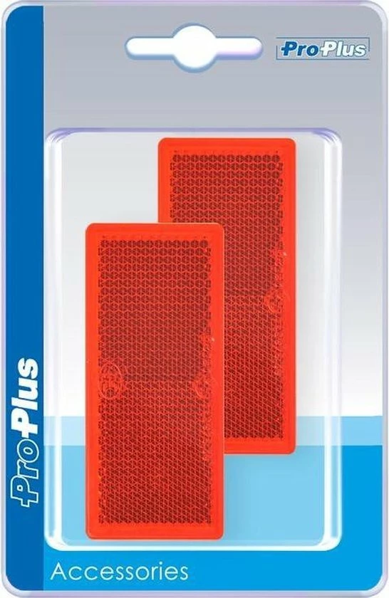 Beste Pirce 😍 ProPlus Pro Plus Zelfklevend Reflector - 82 X 36 Mm - Rood - 2 Stuks In Blister 👍 4 Beste Pirce 😍 ProPlus Pro Plus Zelfklevend Reflector - 82 X 36 Mm - Rood - 2 Stuks In Blister 👍 - Afbeelding 2