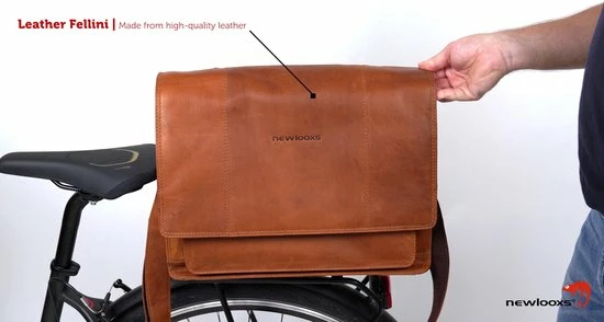 Flash-uitverkoop ๐ New Looxs Fellini Leren Laptop Fietstas - 18 Liter Cognac ๐ 4 Flash-uitverkoop ๐ New Looxs Fellini Leren Laptop Fietstas - 18 Liter Cognac ๐ - Afbeelding 2