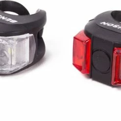 Hete verkoop ✔️ Benson LED Fietslamp Silicone - 2 Delig 👍