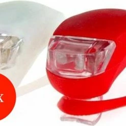 Aanbiedingen ✨ Lunastic Fietslampjes LED 10 Pack - 10 X Set Wit En Rood - Inclusief Batterijen - Set Van 10 🥰