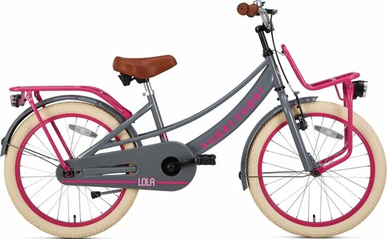 Flash-uitverkoop ๐ Supersuper Lola - Kinderfiets - Meisjesfiets - 20 Inch - Grijs/Roze ๐ฅ 3 Flash-uitverkoop ๐ Supersuper Lola - Kinderfiets - Meisjesfiets - 20 Inch - Grijs/Roze ๐ฅ