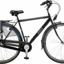 Aanbiedingen 🤩 Amigo Bright - Herenfiets 28 Inch - Fiets Met 3 Versnellingen - Matzwart 🛒