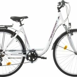 Korting 🤩 Sprint Harmony Lady - Damesfiets 28 Inch - 6 Versnellingen Shimano - Wit - Framemaat:48 Cm - BK22BS0110 BI ❤️