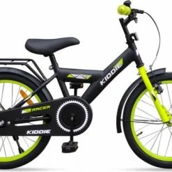 Promo 👍 Kinderfiets Kiddie Boy 18'' Black/Green ⭐