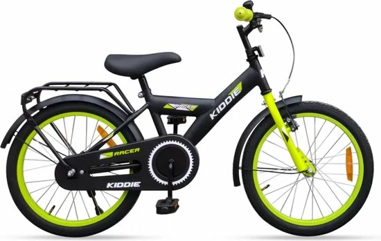 Promo π Kinderfiets Kiddie Boy 18'' Black/Green β 3 Promo π Kinderfiets Kiddie Boy 18'' Black/Green β