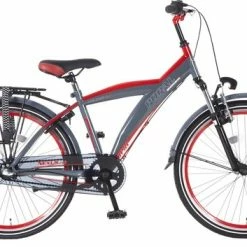Flash-uitverkoop ✨ Popal Kicks 2414 - Kinderfiets - Jongensfiets - 24 Inch - Rood ❤️