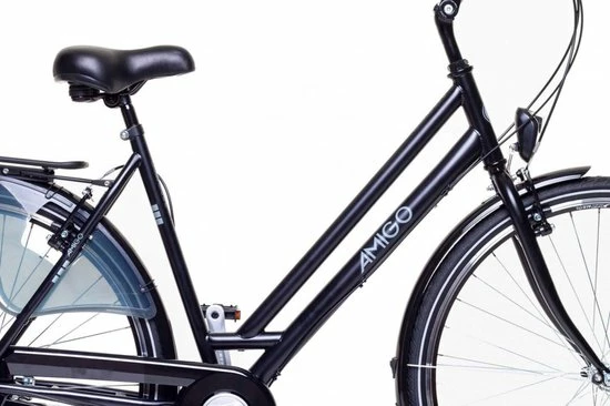 Hete verkoop 🎁 Amigo Bright - Damesfiets 28 Inch - Fiets Met 3 Versnellingen - Matzwart 🎉 4 Hete verkoop 🎁 Amigo Bright - Damesfiets 28 Inch - Fiets Met 3 Versnellingen - Matzwart 🎉 - Afbeelding 2