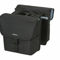 Promo 🎉 Basil GO Dubbele Fietstas MIK - Zwart - 16 Liter 🧨