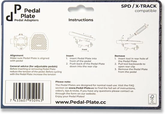 Uitgang π Pedal Plate 2.0 Pedaal Adapter - MTB SPD/X-Track π 8 Uitgang π Pedal Plate 2.0 Pedaal Adapter - MTB SPD/X-Track π - Afbeelding 6