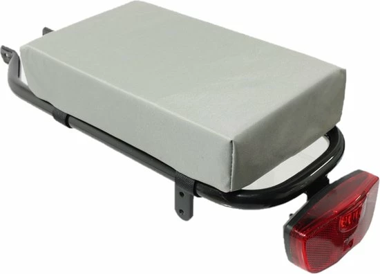 Promo π Hooodie Cushie EnZo Petit Bagagedrager Kussen - Zilver β 3 Promo π Hooodie Cushie EnZo Petit Bagagedrager Kussen - Zilver β