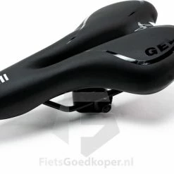 Begroting ⌛ Voltano Trekking Fietszadel - Comfortabel Gel Zadel - Met Uitsparing - Inclusief Zadelstrop - 100% Waterdicht - Unisex - Zwart 🔥