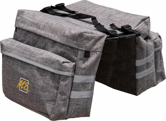 Coupon ❤️ Fietstassen Dubbel - Dubbele Fietstas Draagbaar - Waterdicht - Ritssluiting - 4 Vakken - Grijs - Media Evolution 🌟 3 Coupon ❤️ Fietstassen Dubbel - Dubbele Fietstas Draagbaar - Waterdicht - Ritssluiting - 4 Vakken - Grijs - Media Evolution 🌟