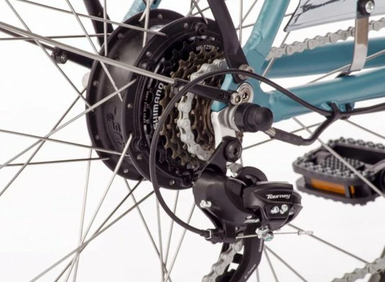 Hete verkoop ⌛ Amigo E-Vibe D1 - Elektrische Stadsfiets Voor Dames - Met 7 Versnellingen - Matblauw ✨ 7 Hete verkoop ⌛ Amigo E-Vibe D1 - Elektrische Stadsfiets Voor Dames - Met 7 Versnellingen - Matblauw ✨ - Afbeelding 5