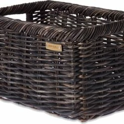Promo 🔔 Basil Noir Fietsmand L - Voor - Rotan - Zwart Melee - Large 😍