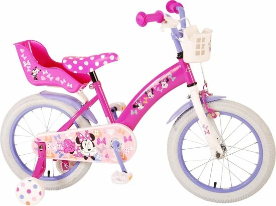 Beste deal 👏 Disney Minnie Cutest Ever! Kinderfiets - Meisjes - 16 Inch - Roze 🤩 11 Beste deal 👏 Disney Minnie Cutest Ever! Kinderfiets - Meisjes - 16 Inch - Roze 🤩 - Afbeelding 9