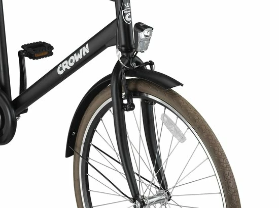 Aanbiedingen ✨ Crown Rio Herenfiets 28 Inch 55cm Zwart 🎉 12 Aanbiedingen ✨ Crown Rio Herenfiets 28 Inch 55cm Zwart 🎉 - Afbeelding 10