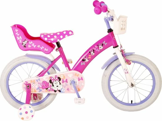 Beste deal 👏 Disney Minnie Cutest Ever! Kinderfiets - Meisjes - 16 Inch - Roze 🤩 3 Beste deal 👏 Disney Minnie Cutest Ever! Kinderfiets - Meisjes - 16 Inch - Roze 🤩
