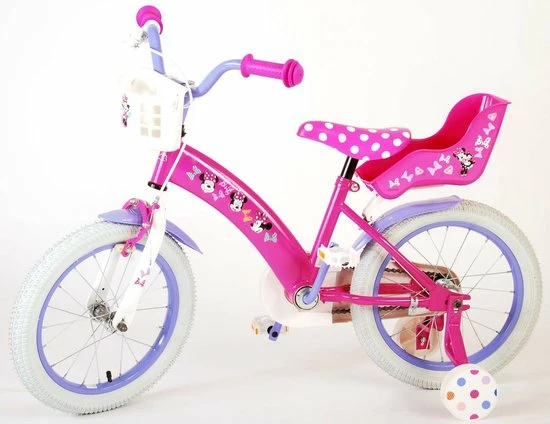 Beste deal 👏 Disney Minnie Cutest Ever! Kinderfiets - Meisjes - 16 Inch - Roze 🤩 12 Beste deal 👏 Disney Minnie Cutest Ever! Kinderfiets - Meisjes - 16 Inch - Roze 🤩 - Afbeelding 10