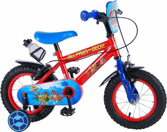 Groothandel 👏 Volare Paw Patrol Kinderfiets - Jongens - 12 Inch - Rood Blauw - 2 Handremmen ❤️ 4 Groothandel 👏 Volare Paw Patrol Kinderfiets - Jongens - 12 Inch - Rood Blauw - 2 Handremmen ❤️ - Afbeelding 2