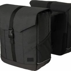 Flash-uitverkoop 👏 Fastrider Pendler Dubbele Fietstas Grijs - 24L 🤩