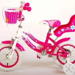 Flash-uitverkoop 🔥 Volare Lovely Kinderfiets - Meisjes - 12 Inch - Roze/Wit 🔥 -MGO Leisure Wear winkel 550x448 6