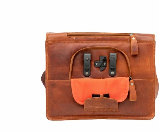Flash-uitverkoop ๐ New Looxs Fellini Leren Laptop Fietstas - 18 Liter Cognac ๐ 9 Flash-uitverkoop ๐ New Looxs Fellini Leren Laptop Fietstas - 18 Liter Cognac ๐ - Afbeelding 7
