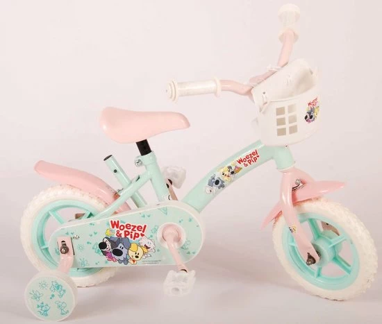 Top 10 🎉 Volare Woezel & Pip Kinderfiets - Meisjes - 10 Inch - Mint Blauw/Roze - Doortrapper 🌟 4 Top 10 🎉 Volare Woezel & Pip Kinderfiets - Meisjes - 10 Inch - Mint Blauw/Roze - Doortrapper 🌟 - Afbeelding 2