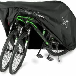 Hete verkoop 💯 Voltano Elastische Fietshoes XL 1 Tot 2 Fietsen Zwart 100% Waterdicht Polyester - Met Opbergzak 😍