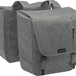 Nieuw 💯 New Looxs Nova MIK Afneembare Dubbele Fietstas - 32 Liter – Grijs 👏 -MGO Leisure Wear winkel 550x478