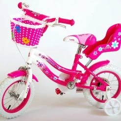 Flash-uitverkoop 🔥 Volare Lovely Kinderfiets - Meisjes - 12 Inch - Roze/Wit 🔥 -MGO Leisure Wear winkel 550x483 2