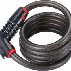 Groothandel ๐ BBB Cycling CodeLock Coil Cable Fietsslot - Kabelslot Fiets Cijferslot - Zwart - 180 X 1,5 Cm - BBL-45 ๐