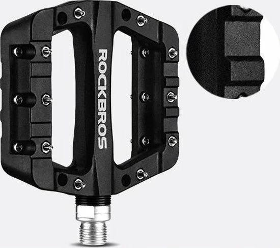 Promo ⌛ Rockbros - Mountainbike Fietspedalen - Breed Platform - Anti Slip - ZWART 🌟 17 Promo ⌛ Rockbros - Mountainbike Fietspedalen - Breed Platform - Anti Slip - ZWART 🌟 - Afbeelding 15