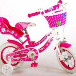 Flash-uitverkoop 🔥 Volare Lovely Kinderfiets - Meisjes - 12 Inch - Roze/Wit 🔥 -MGO Leisure Wear winkel 550x487 5