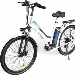 Korting 🎁 Hitway Elektrische Fiets | E-bike Damesfiets | 26 Inch | 250W Motor | Wit ❤️