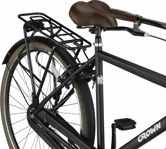 Aanbiedingen ✨ Crown Rio Herenfiets 28 Inch 55cm Zwart 🎉 7 Aanbiedingen ✨ Crown Rio Herenfiets 28 Inch 55cm Zwart 🎉 - Afbeelding 5