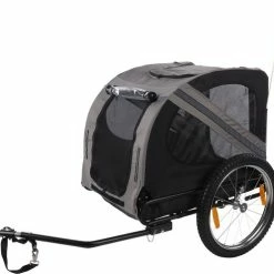 Promo ⭐ Flamingo Hondenfietskar - Remco - Grijs / Zwart - Speciaal Voor De Elektrische Fiets / E-Bike - 80x57x64cm ✔️ -MGO Leisure Wear winkel 550x497 2