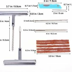 Gloednieuw 🧨 LOUZIR 11-Delige Professionele Banden Reparatie Kit- Autobanden/ Bike Emergency Repair Kit - Met Handige Opbergdoos 🧨 -MGO Leisure Wear winkel 550x497 5