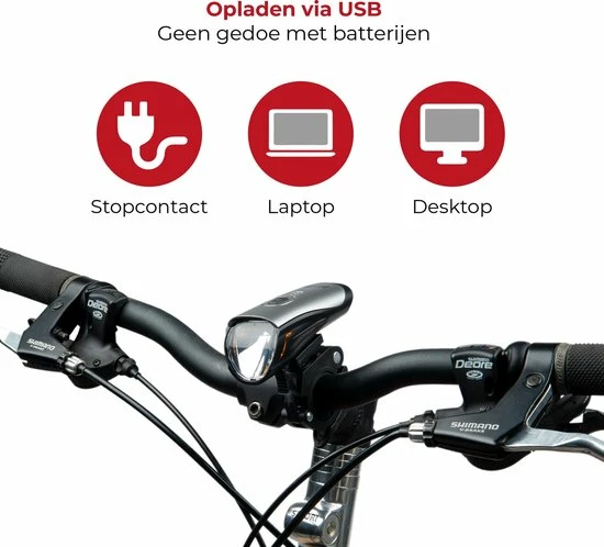 Beste Verkoop 👏 DistinQ LED Fietsverlichting Set - Oplaadbare USB Fietslampset - Voorlicht/Achterlicht - StVZO Gecertificeerd 🛒 5 Beste Verkoop 👏 DistinQ LED Fietsverlichting Set - Oplaadbare USB Fietslampset - Voorlicht/Achterlicht - StVZO Gecertificeerd 🛒 - Afbeelding 3