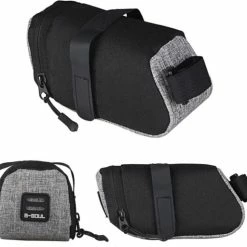 Promo 😀 Nixnix B-Soul - Zadeltas Voor MTB Fiets - Grijs - Fietstas - Fiets Zadeltas - Opberging Zadel - Voor Wielrennen , Mountainbike , Racefiets , Omafiets , Opafiets En Andere Fietsen - Regenbestendig - Waterbestendig - Fietszadeltas 🧨 -MGO Leisure Wear winkel 550x512 4