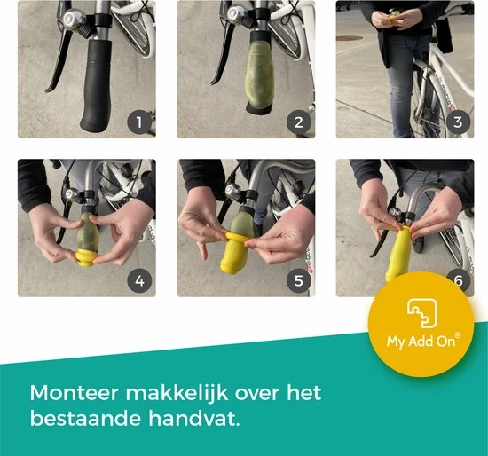 Groothandel βοΈ MyAddOn MyVeloGrips Ergonomische Handvatovertrek Voor Fietsgrepen Van Silicone Tegen Slapende Handen Tijdens Het Fietsen, Handvatovertrek Voor Alle Fietsengrepen, Handvathoes 2st. Geel 21x6,5x9cm π 4 Groothandel βοΈ MyAddOn MyVeloGrips Ergonomische Handvatovertrek Voor Fietsgrepen Van Silicone Tegen Slapende Handen Tijdens Het Fietsen, Handvatovertrek Voor Alle Fietsengrepen, Handvathoes 2st. Geel 21x6,5x9cm π - Afbeelding 2